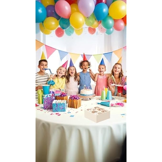 BOHO RAINBOW NAPKINS SET OF 48BABY SHOWER, PARTY SUPPLIES, LUNCH NAPKINS, PAPER TABLEWARE FOR FESTIVE CELEBRATIONS - Image 3